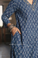 "Ayat" Cotton Kurta Set with Kota Doria Dupatta(3pc)