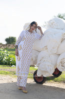 "Mridula" Hand Block Printed Kurta with Straight Pant - 2pc