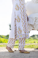 "Mridula" Hand Block Printed Kurta with Straight Pant - 2pc