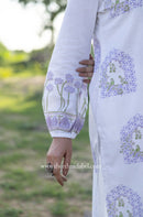 "Noor" Hand Block Printed Kurta with Straight Pant - 2pc