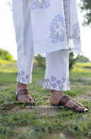 "Noor" Hand Block Printed Kurta with Straight Pant - 2pc