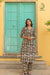 "Sajda" Hand Block Printed Scalloped Cotton Co-ord Set - 2 pc