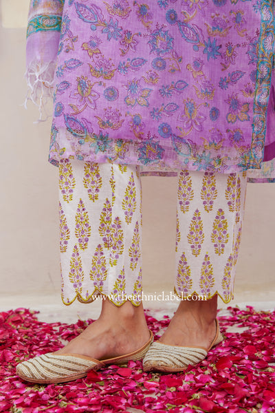 "Pranali" Kota Doriya Suit Set with dupatta(3pc)