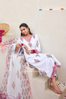 "Anaisha" Cotton Kurta Set with Kota Doria Dupatta(3pc)