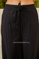 Black Flex Cotton Afghan Pants