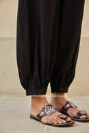 Black Flex Cotton Afghan Pants