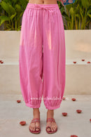 Pink Flex Cotton Afghan Pants