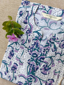 "Amaanat" Floral Hand Block Printed Cotton kurta