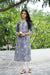 "Aina" Grey Laced Cotton Kurta