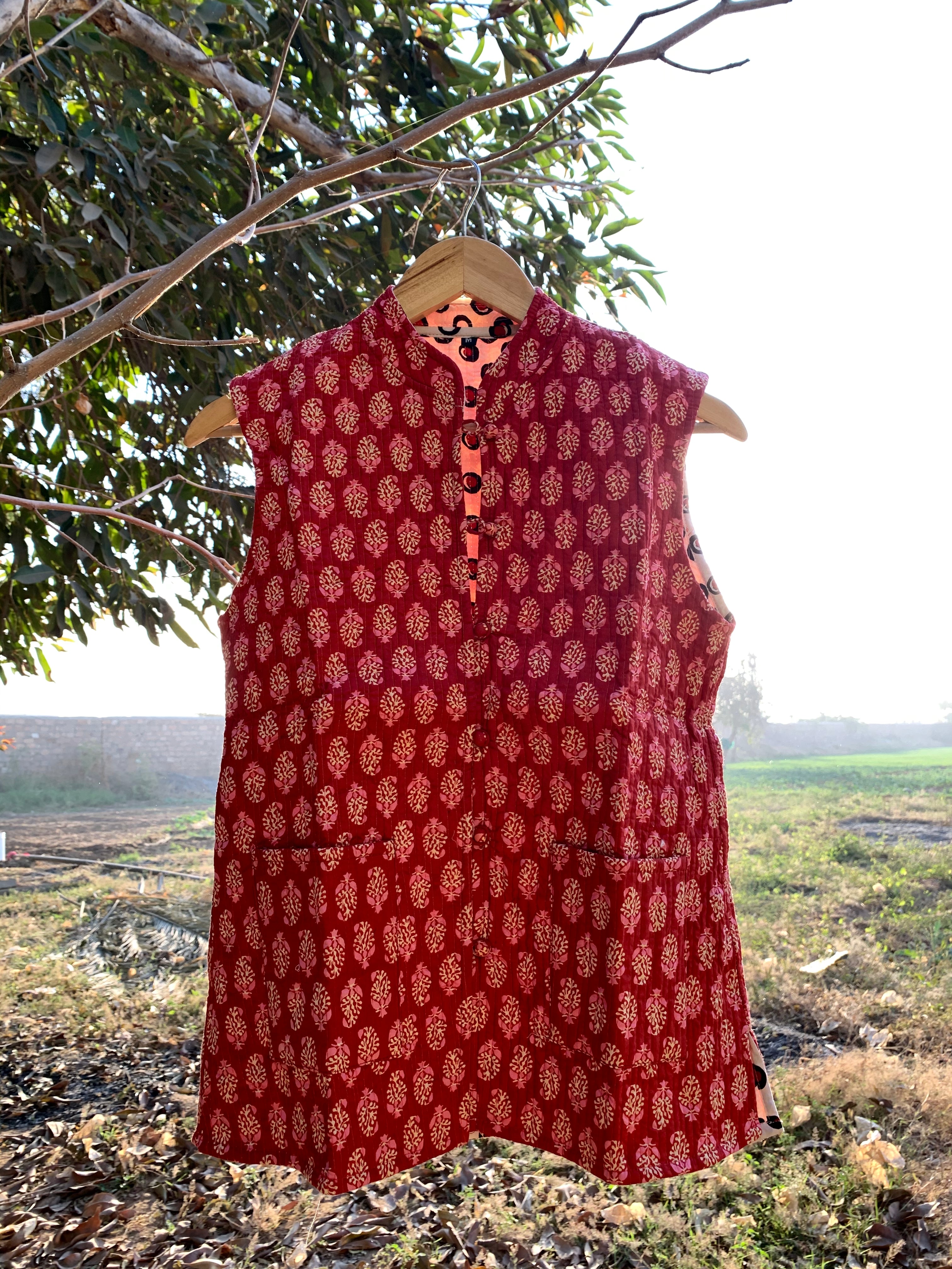 Cotton Fabric Multicolor Casual Shirt in Jaipuri Print Work