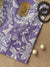 "Mehak" Purple Hand Block Printed Cotton kurta