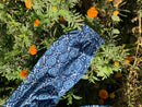 Indigo Boota pattern Bomber Jacket