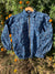 Indigo Boota pattern Bomber Jacket