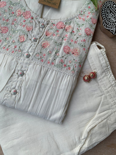 "Shyla" Cotton Kurta with Pants (2pc)