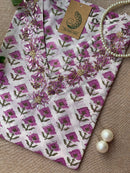 "Anmol" Hand Work Embellished Cotton kurta