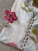 "Ojaswi" Hand Block Printed Floral Cotton kurta