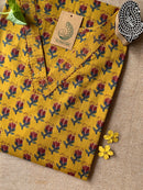 "Tushra" Hand Block Printed Cotton kurta - Big Size