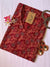 Hand Block Printed Maroon Ajrakh Angrakha Cotton Kurta - S