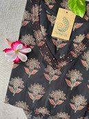 "Zubeida" Ajrakh Hand block printed kurta set (2pc)