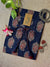"Paakhi" Deep Blue Paisley Hand Block Printed Cotton kurta- S
