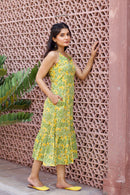 Green Paisley 'Grace' Pure Cotton Dress