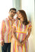 Multicolour 'Magic' Striped Cotton Dress & Shirt Combo