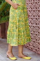 Green Paisley 'Grace' Pure Cotton Dress