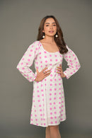 Pink Polka "Soulmate" Cotton Dress & Shirt Combo