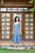Blue Floral 'Flawless' Hand Block Print Cotton Dress