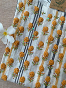 "Sunflower" Embroidered Cotton Kurta - XXL