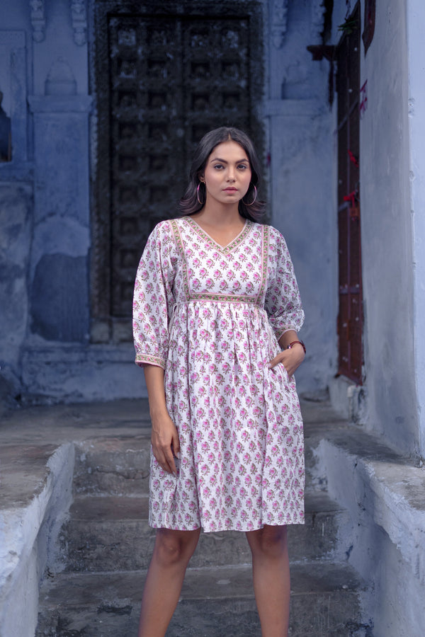 Buy WOMEN TOUCH Women Black Printed Cotton Flared Ethnic Dress Anarkali  Kurta Online at Best Prices in India - JioMart.
