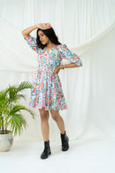 White "Peppy" Floral dress