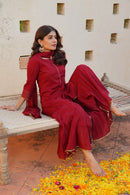 Rosewood Sheen Sharara Set