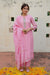 "Jashn" Hand Embroidered Pink Kurta set (3 pc)