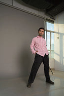 Pink striped Cotton Shirt