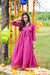 Utsava Majenta Gold dress